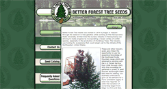 Desktop Screenshot of betterforesttreeseeds.com