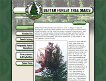 Tablet Screenshot of betterforesttreeseeds.com